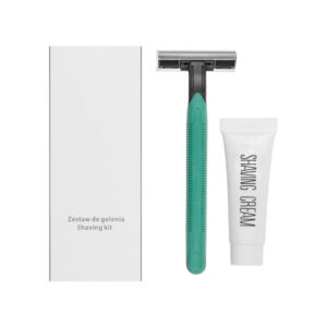 Zestaw do golenia Grey hotelowy - Maszynka + Krem