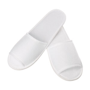 Kapcie hotelowe pluszowe otwarte - 1 para