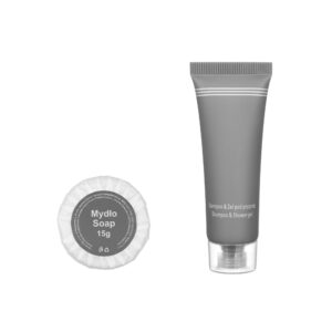 GREY Mydełko 15g + Szampon & Żel pod prysznic hotelowy 2w1 30ml